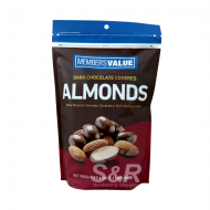 Member's Value Dark Chocolate Covered Almonds 500g 